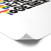 Leben wird gemeinsam besser - Leichte Farben Inspi Poster (Ecke)