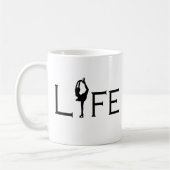 LEBEN (Zahl Skater) Kaffeetasse (Links)