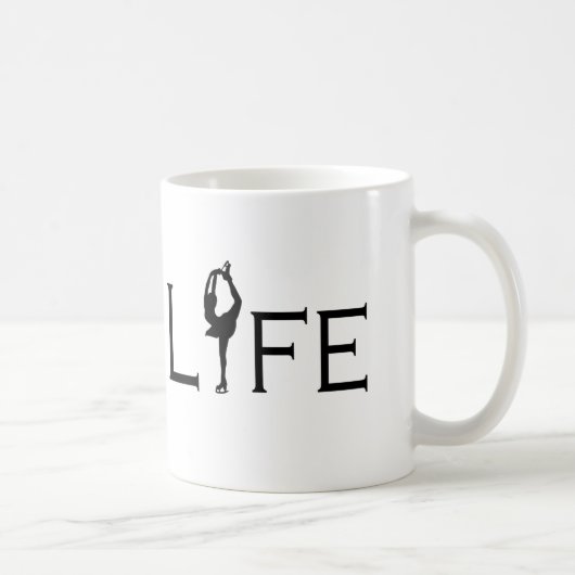 LEBEN (Zahl Skater) Kaffeetasse (Rechts)
