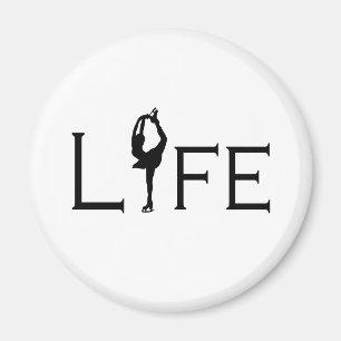LEBEN (Zahl Skater) Magnet