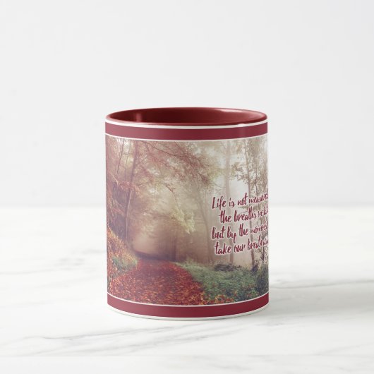 Leben-Zitat-Name-Tassen Tasse (Zentrum)