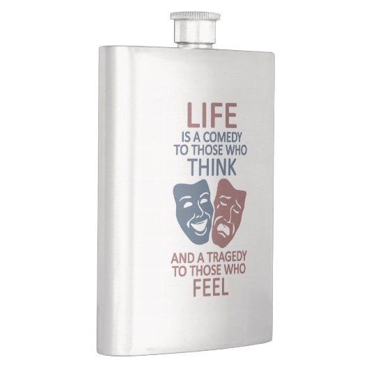 LEBEN-Zitatgewohnheitsflasche Flachmann (Rechts)