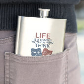 LEBEN-Zitatgewohnheitsflasche Flachmann (Beispiel)