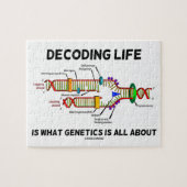 Leben zu entschlüsseln ist, worum es in der Geneti Puzzle (Horizontal)