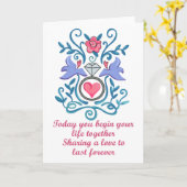 Leben zusammen karte (Gelbe Blume)