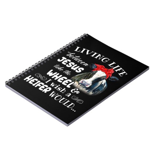 Leben zwischen jesus nehmen Sie das Rad Ich wünsch Notizblock (Linke Seite)