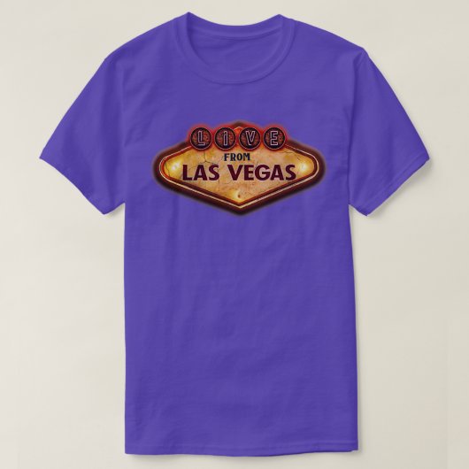 lebend aus Vegas T-Shirt (Design vorne)