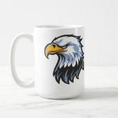 Lebend und lern-Adler-Design-Kaffeetasse Kaffeetasse (Links)