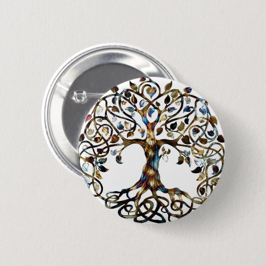 Lebendbaum Button (Vorne & Hinten)