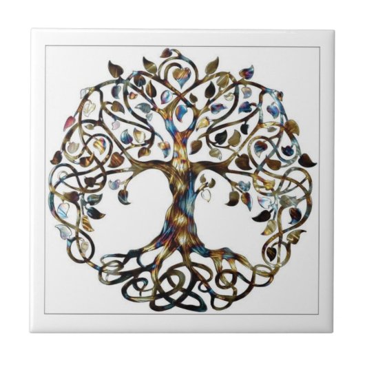 Lebendbaum Fliese (Vorderseite)