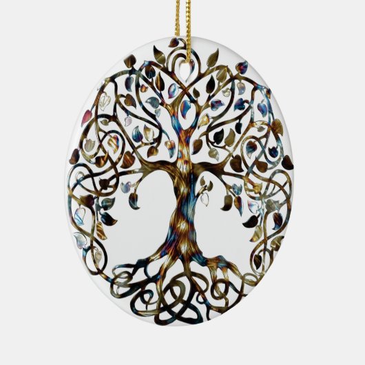 Lebendbaum Keramikornament (Rechts)