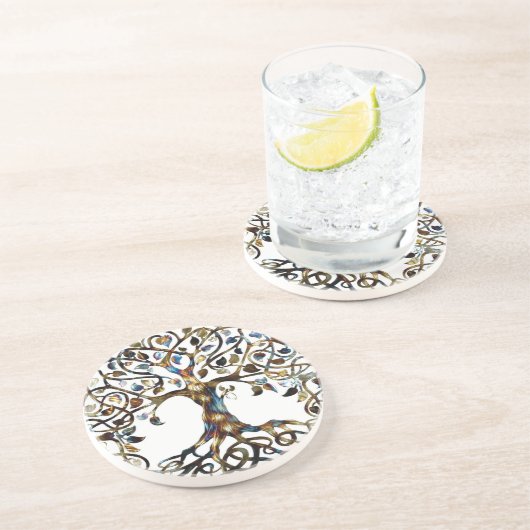 Lebendbaum Sandstein Untersetzer (Seite)