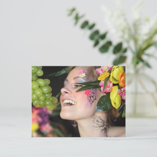 Lebendbüffet - Lebendbüffet für den Körper Postkarte (Stehend Vorderseite)