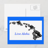 Lebende Aloha-Hawaii-Inseln Postkarte (Vorne/Hinten)