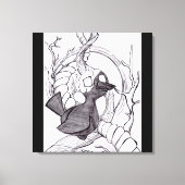 Lebende Baumreihe Leinwanddruck (Vorderseite)