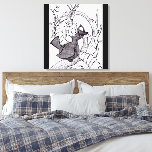 Lebende Baumreihe Leinwanddruck (Insitu (Schlafzimmer))