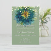 Lebende Blätter | Mandala Einladung (Stehend Vorderseite)