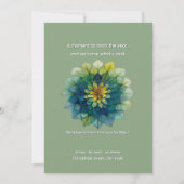 Lebende Blätter | Mandala Einladung (Rückseite)