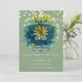 Lebende Blätter | Mandala Einladung (Stehend Vorderseite)