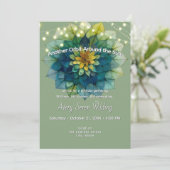 Lebende Blätter | Mandala Einladung (Stehend Vorderseite)