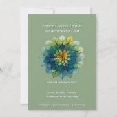 Lebende Blätter | Mandala Einladung (Rückseite)