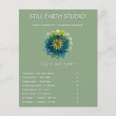 Lebende Blätter | Mandala Flyer (Vorne)