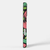 Lebende Blüten: Muster Grün, Gelb und Rot Case-Mate iPhone Hülle (Rückseite / Rechts)