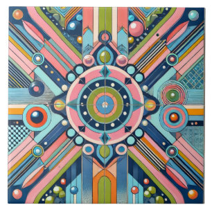 Lebende Gen Z Geometric Tile Fliese