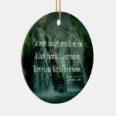 Lebende Gewässer - John 7:37-38 Keramik Ornament (Rechts)