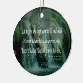 Lebende Gewässer - John 7:37-38 Keramik Ornament (Links)