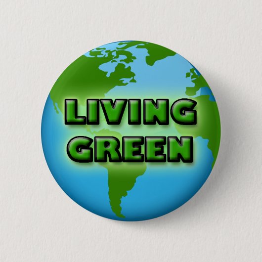 LEBENDE GRÜNE ERDE BUTTON (Vorderseite)