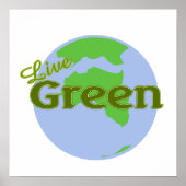 lebende grüne Erde Poster (Vorne)