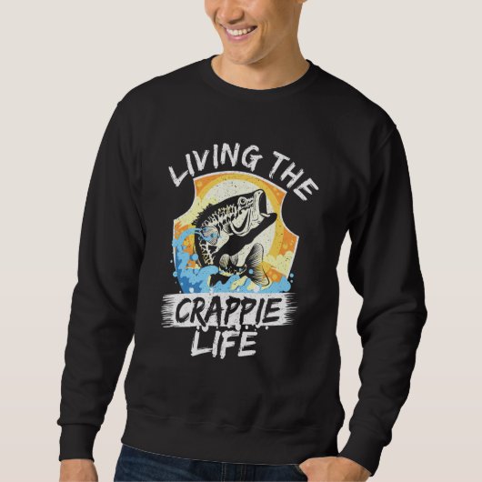 Lebende handgezogene Fische Sweatshirt (Vorderseite)