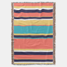 Lebende Korallen, blaue und gelbe Streifen Decke