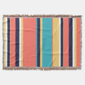 Lebende Korallen, blaue und gelbe Streifen Decke (Vorderseite)