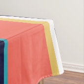 Lebende Korallen, blaue und gelbe Streifen Tischdecke (Beispiel)