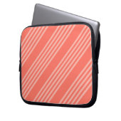 Lebende Korallen mit fünf Streifen Laptopschutzhülle (Vorderseite Links)