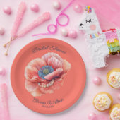 Lebende Korallen mit Riesenkorallen Poppy-Brautpar Pappteller (Party)