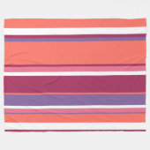 Lebende Korallen, rot und violett Fleecedecke (Vorderseite (Horizontal))