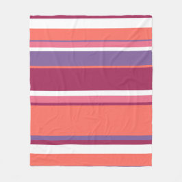 Lebende Korallen, rot und violett Fleecedecke