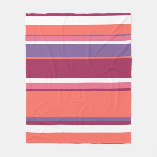 Lebende Korallen, rot und violett Fleecedecke (Vorderseite)