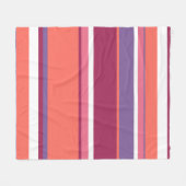 Lebende Korallen, rot und violett Fleecedecke (Vorderseite (Horizontal))