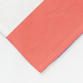 Lebende Korallen, rot und violett Fleecedecke (Ecke)