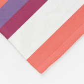 Lebende Korallen, rot und violett Fleecedecke (Ecke)