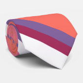 Lebende Korallen, rot und violett Krawatte (Gerollt)