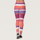 Lebende Korallen, rot und violett Leggings (Rückseite)