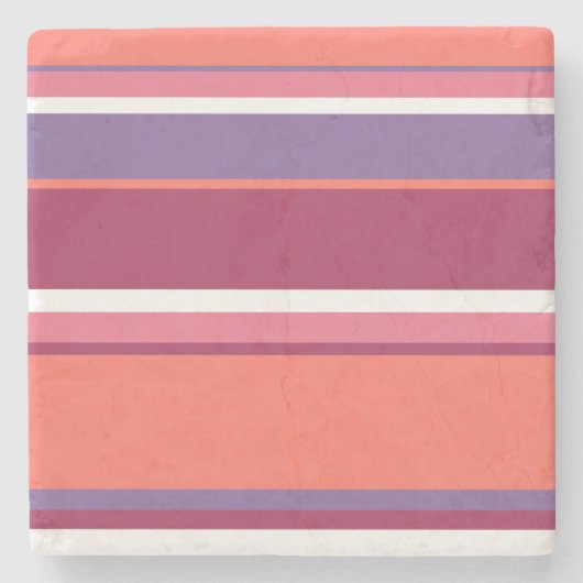 Lebende Korallen, rot und violett Steinuntersetzer (Vorderseite)