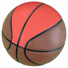 Lebende Korallenfarbe Basketball