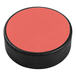 Lebende Korallenfarbe Eishockey Puck