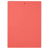 Lebende Korallenfarbe Klemmbrett (Rückseite)